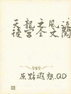 天龙之风流猎艳后宫全文阅读