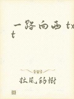 一路向西 txt