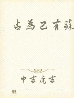 占为己有苏静初