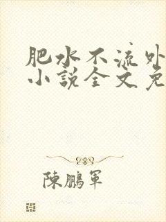 肥水不流外人田小说全文免费阅读全本免