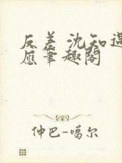 反差 沈知遇晏应笔趣阁