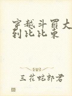 穿越斗罗大陆推到比比东