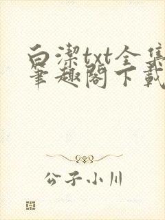 白洁txt全集笔趣阁下载