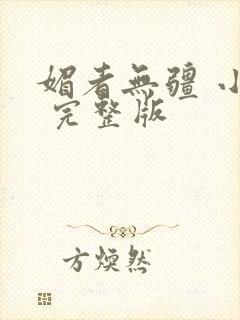 媚者无疆 小说 完整版