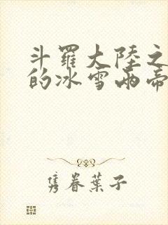 斗罗大陆之涅荡的冰雪两帝