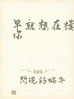 早就想在楼梯要你