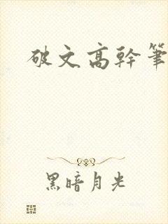 破文高干笔趣阁