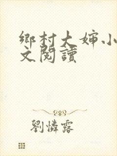 乡村大婶小说全文阅读