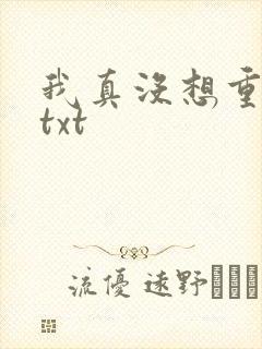 我真没想重生啊txt