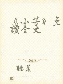 《小芳》免费阅读全文