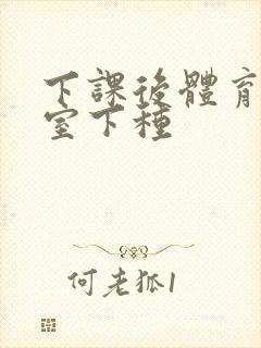 下课后体育器材室下种