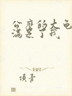 公么的大龟强大满足了我