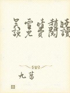 吴雪晴赵晓东小说免费阅读