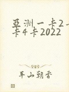 亚洲一卡2卡三卡4卡2022