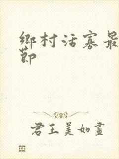 乡村活寡最新章节