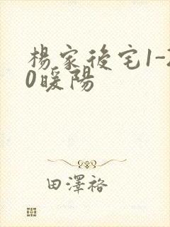 杨家后宅1-20暖阳