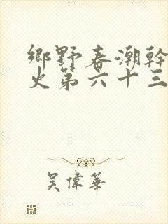 乡野春潮干柴烈火第六十三章