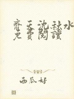 齐天沈秋水小说免费阅读