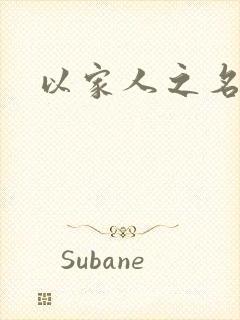 以家人之名小说