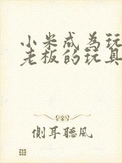 小米成为玩具店老板的玩具