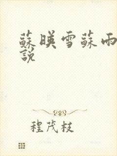 苏映雪苏雨柔小说