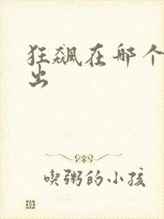 狂飙在哪个台播出