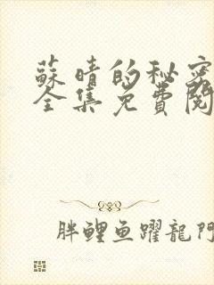 苏晴的秘密小说全集免费阅读笔趣阁大结局