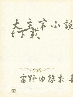 大主宰小说txt下载