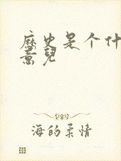 历史是个什么玩意儿