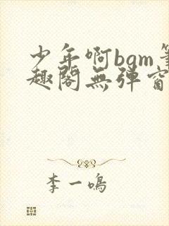 少年啊bgm笔趣阁无弹窗免费