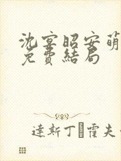 沈宴昭安萌全文免费结局