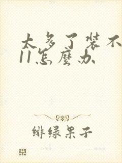 太多了装不下h11怎么办