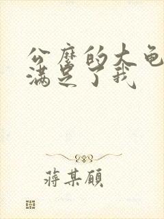 公么的大龟强大满足了我