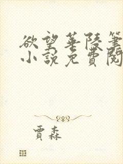 欲望华陵笔趣阁小说免费阅读