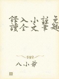 锋入小说免费阅读全文笔趣阁