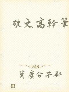 破文高干笔趣阁