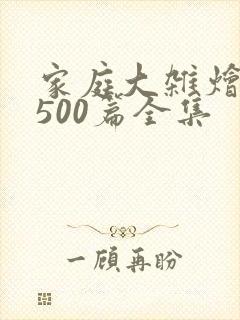 家庭大杂烩小说500篇全集