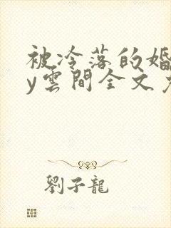 被冷落的婚姻by云间全文免费笔趣阁