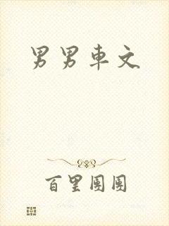 男男车文