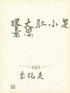 眼大肚小是什么意思