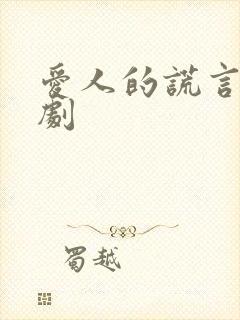 爱人的谎言电视剧