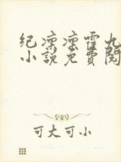 纪凛凛霍九霖的小说免费阅读在线
