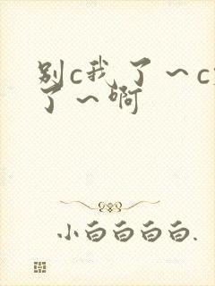 别c我了～c烂了～啊