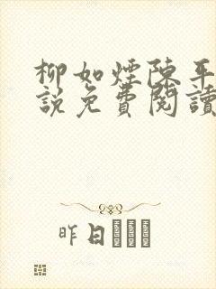 柳如烟陈平安小说免费阅读全文