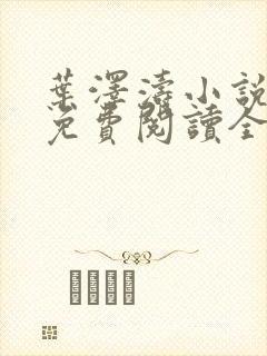 叶泽涛小说全文免费阅读全文