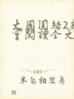 大团圆结2亲情会阅读全文