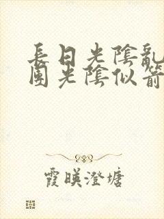 长日光阴乱作一团光阴似箭