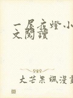 一屋夜灯小说全文阅读