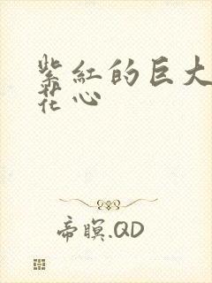 紫红的巨大顶开花心