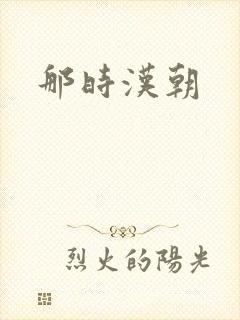 那时汉朝